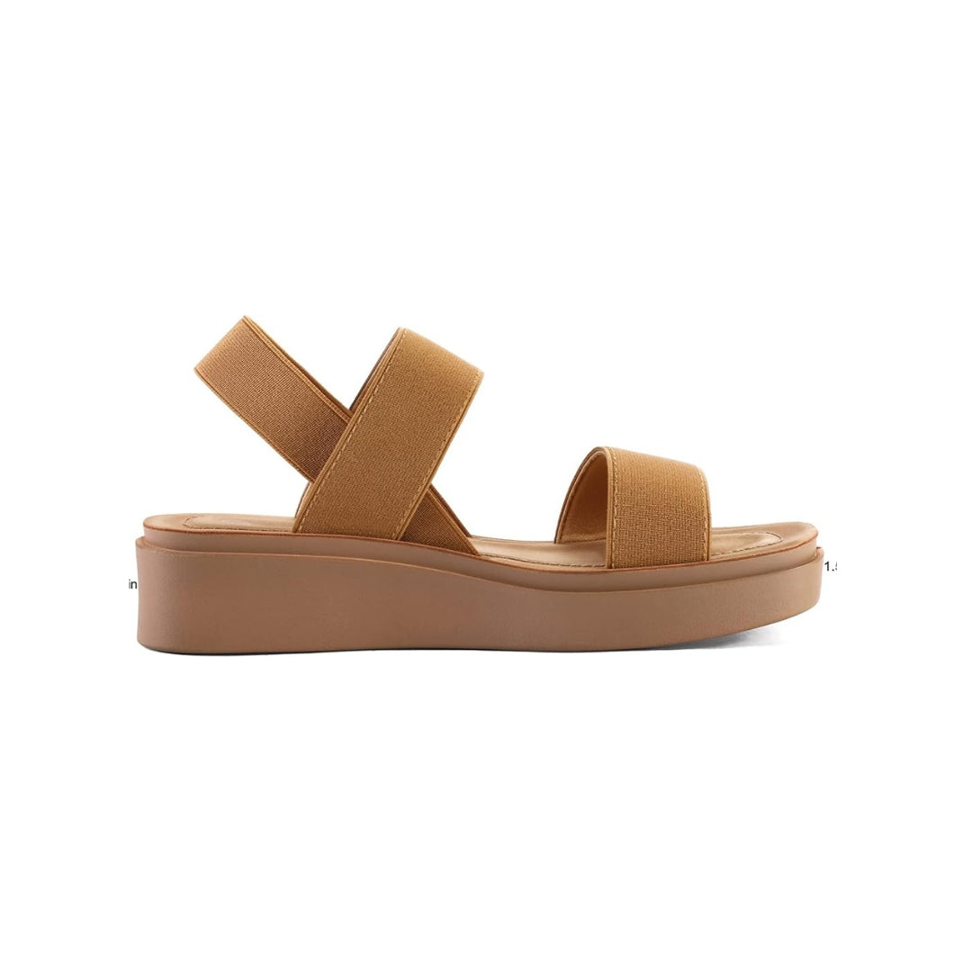 Women’s Lightweight Platform Sandals – Stretchable Design